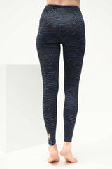 Yoga-Leggings Ganga 7/8 - zebra blue - YOGISHOP
