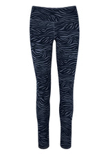 Yoga-Leggings Ganga 7/8 - zebra blue - YOGISHOP