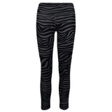 Yoga-Leggings Ganga 7/8 - zebra anthracite - YOGISHOP