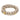 Hand-Mala Vintage Wood - GOA, natur & goldplattiert - YOGISHOP