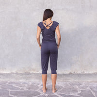 3/4 Jumpsuit "Chandra" - nightblue - YOGISHOP