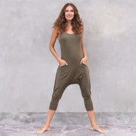 Yoga-Jumpsuit Tori - olive