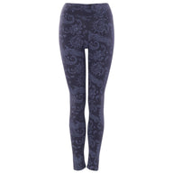 Yoga-Leggings Leela - nightblue paisley - YOGISTAR