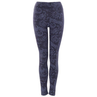 Yoga-Leggings Leela - nightblue paisley - YOGISTAR