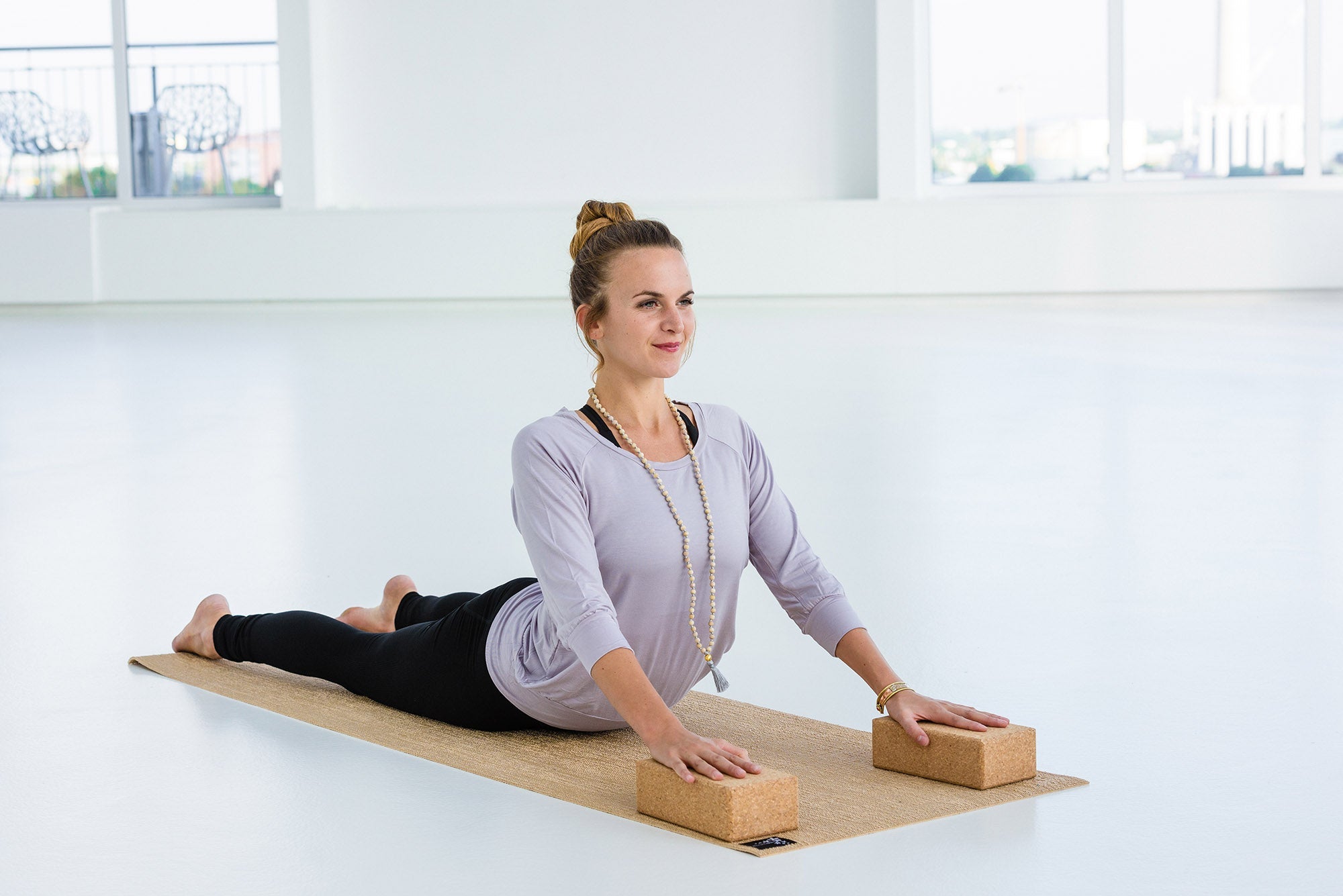 Yoga-Leggings "Liane" - charcoal - YOGISHOP