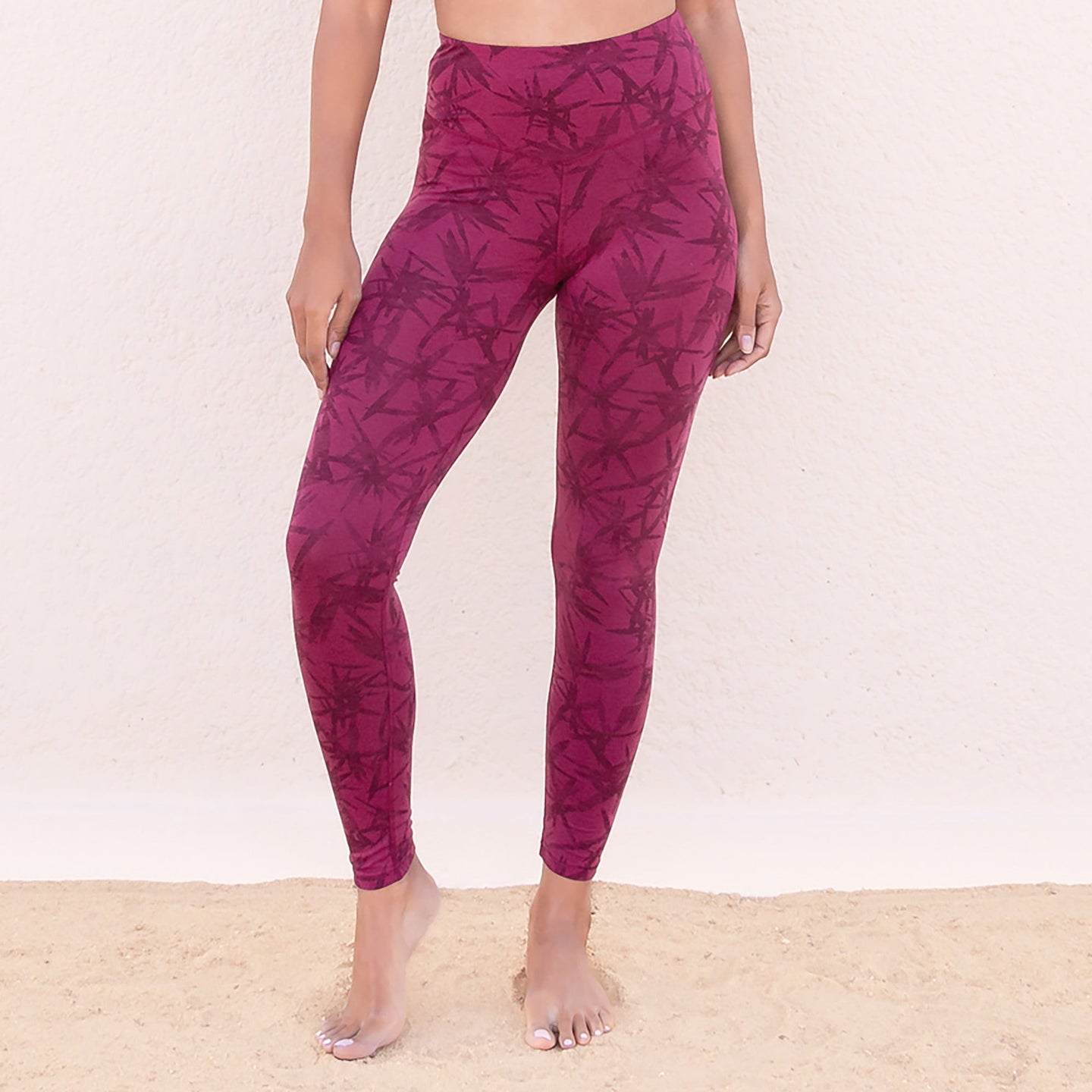 Yoga-Leggings Tosca - tencel berry - YOGISHOP