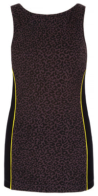 Yoga-Tank-Top mit Bra - leopard - YOGISHOP