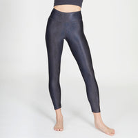 Yoga-Leggings Lux - anthracite snake