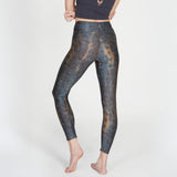 Yoga-Leggings Lux -  deep blue wild