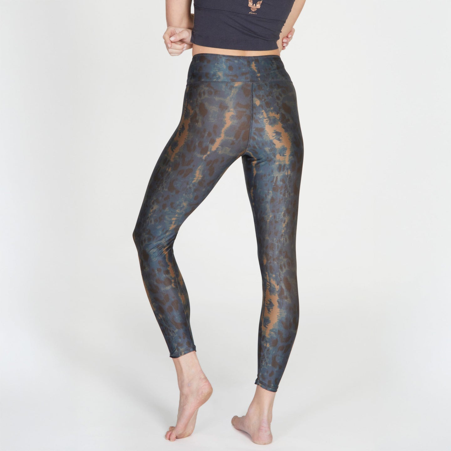 Yoga-Leggings Lux - deep blue wild