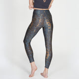 Yoga-Leggings Lux - deep blue wild