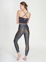 Yoga-Leggings Lux -  deep blue wild