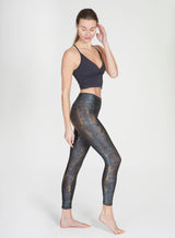 Yoga-Leggings Lux -  deep blue wild