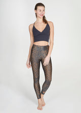 Yoga-Leggings Lux - maroon wild
