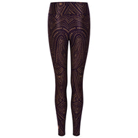 Yoga-Leggings Lux spirit - plum - YOGISHOP