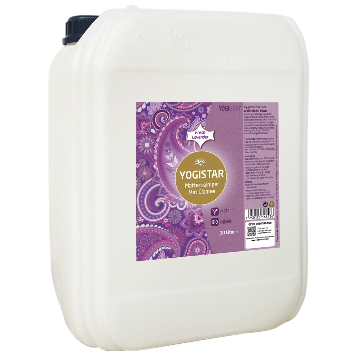 Bio Yogamat schoner  - verse lavendel - 10 l