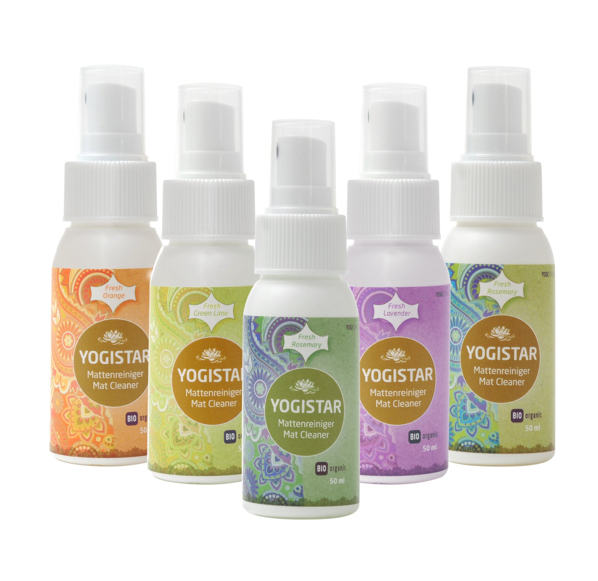 Bio Yogamatten-Reiniger 5 x 50 ml in der Schmuckverpackung - YOGISHOP