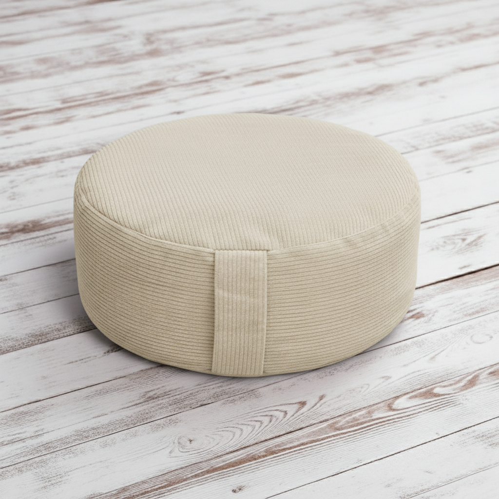 Meditationskissen - rund - Cord - YOGISHOP