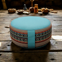 Meditationskissen - rund - ethnic - organic cotton - YOGISHOP