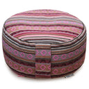Meditationskissen - rund - ethnic - organic cotton - YOGISHOP