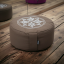 Meditatiekussen rond - vintage - katoen - ø 30cm x 15cm