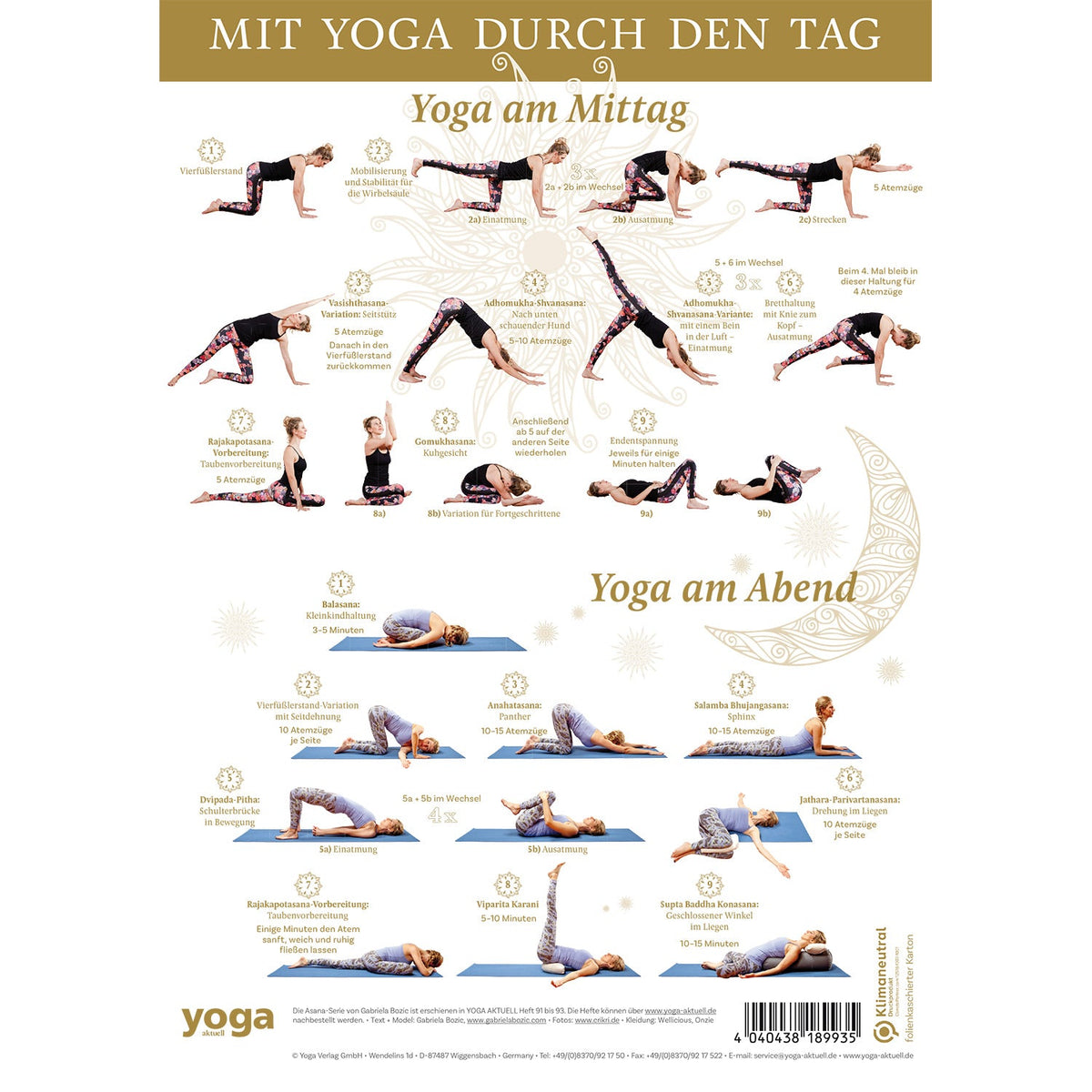 Mit Yoga durch den Tag - Poster A4