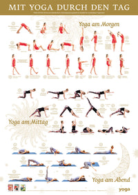 "Mit Yoga durch den Tag" Poster von Yoga Aktuell - YOGISHOP