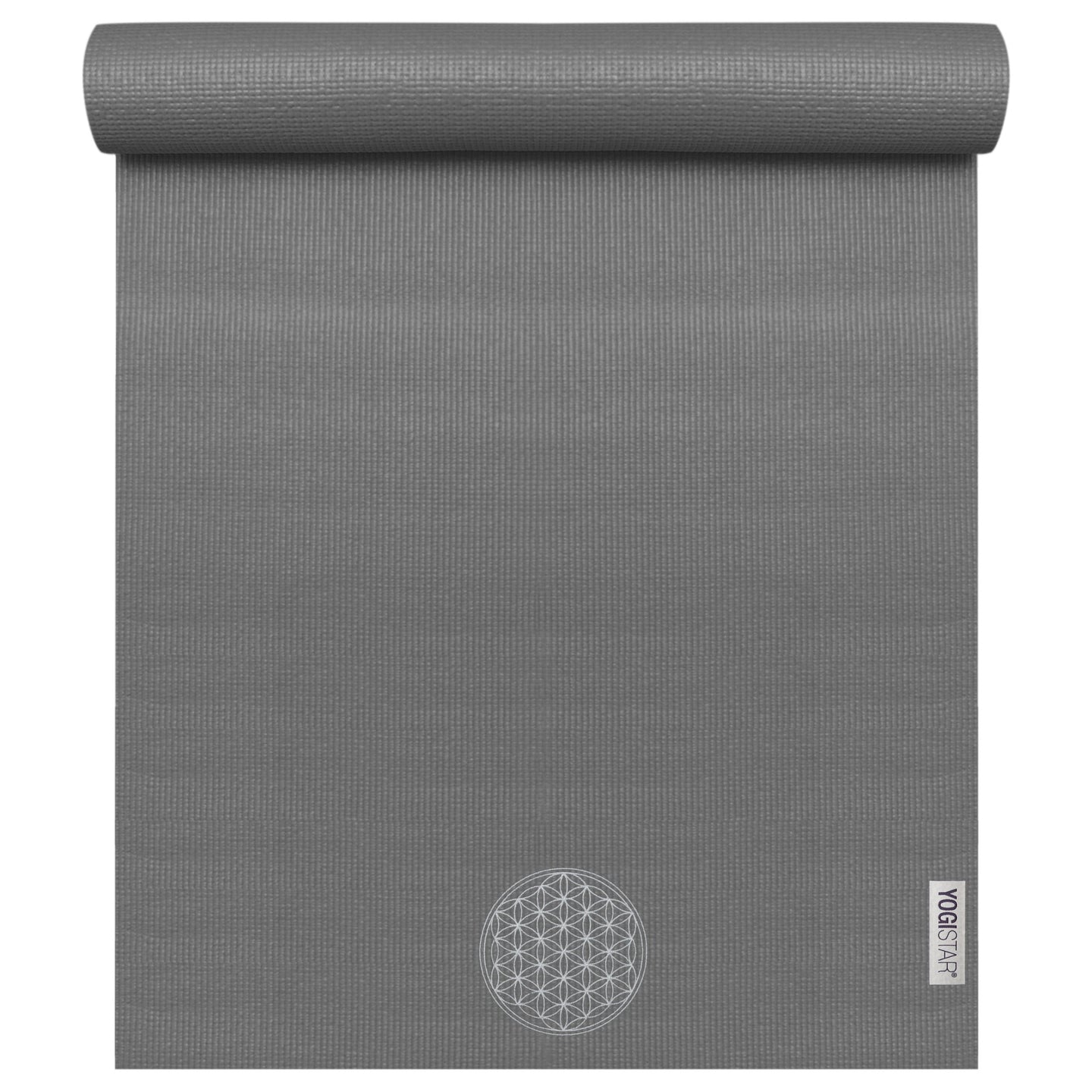 My yogimat® basic art collection - Blume des Lebens (Bestickung) - graphite