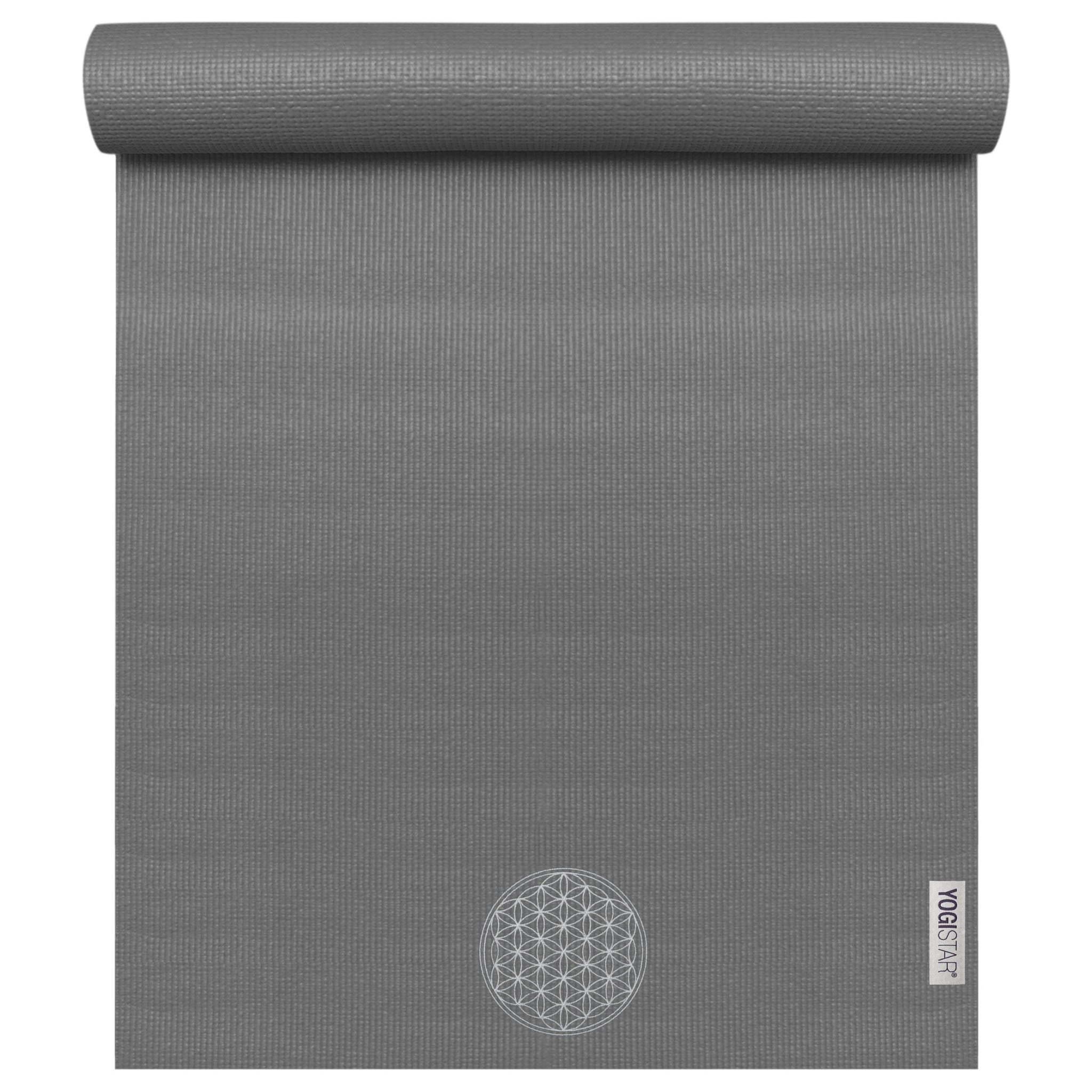 My yogimat® basic art collection - Blume des Lebens (Bestickung) - graphite
