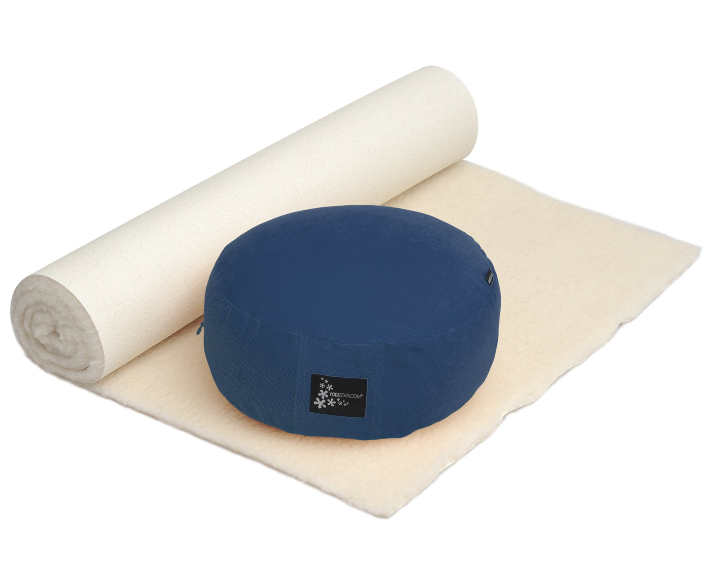 Yoga-Set Comfort Edition - Meditation natur 75 x 180 cm - YOGISHOP