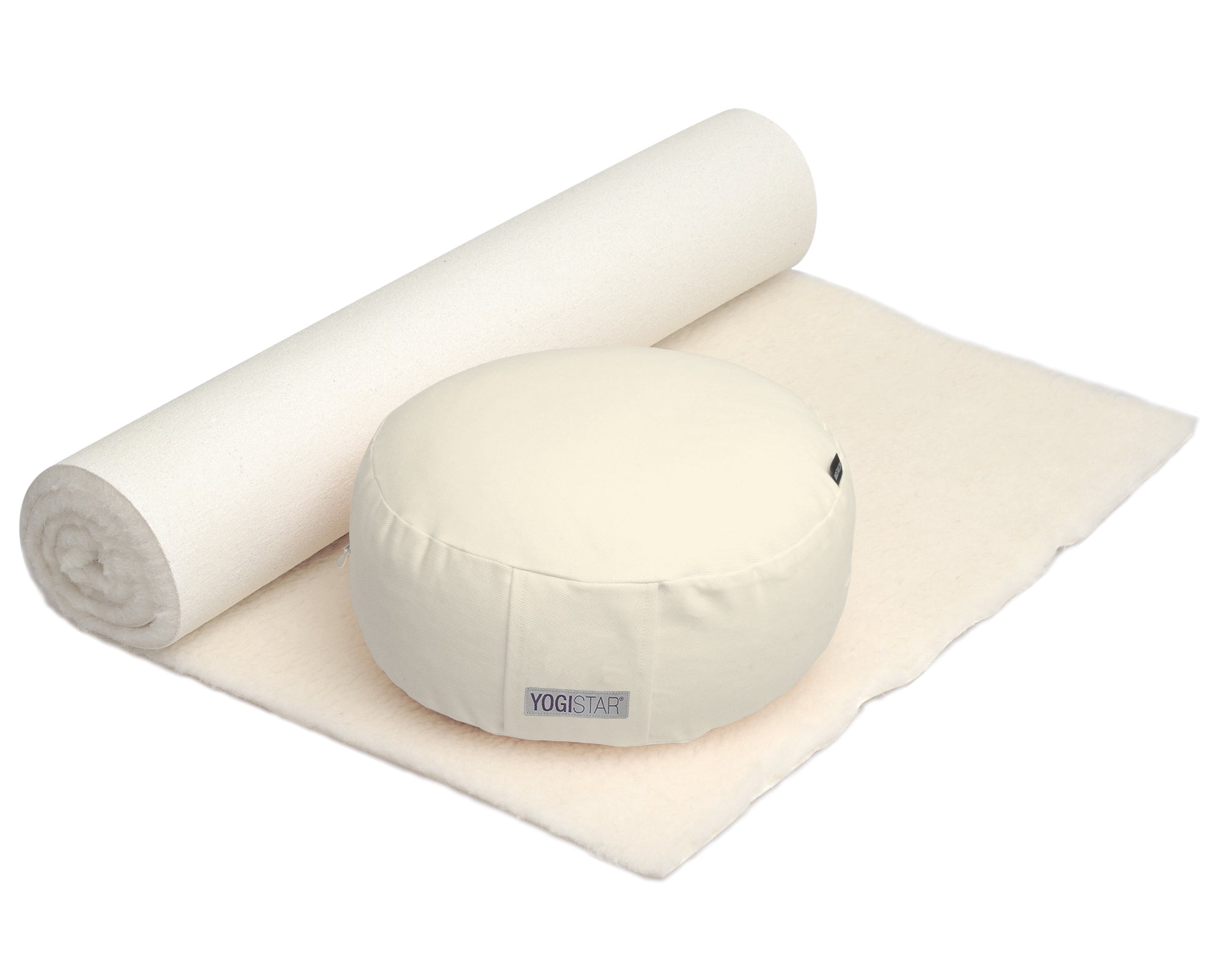 Yoga-Set Comfort Edition - Meditation natur 100 x 200 cm - YOGISHOP