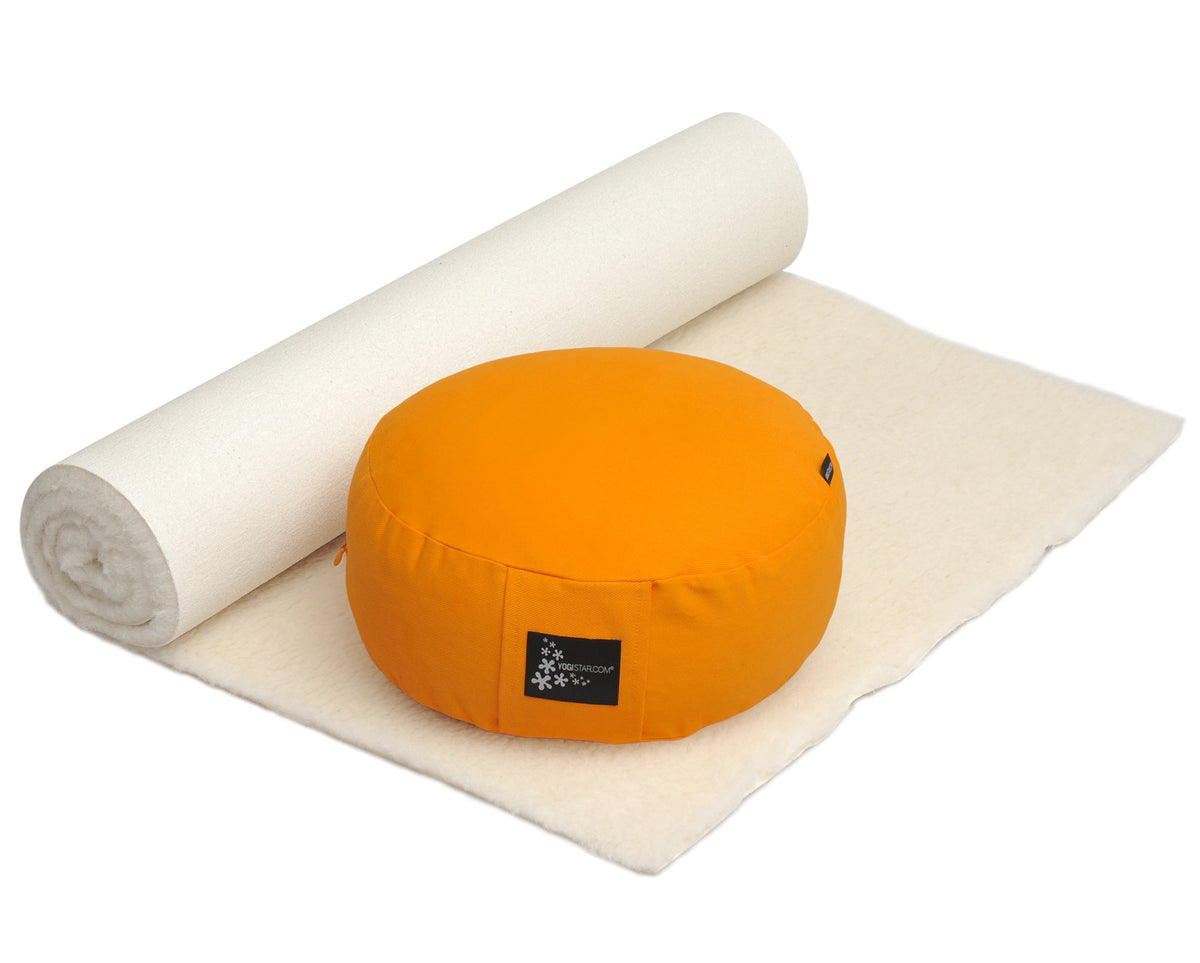 Yoga-Set Comfort Edition - Meditation natur 75 x 180 cm