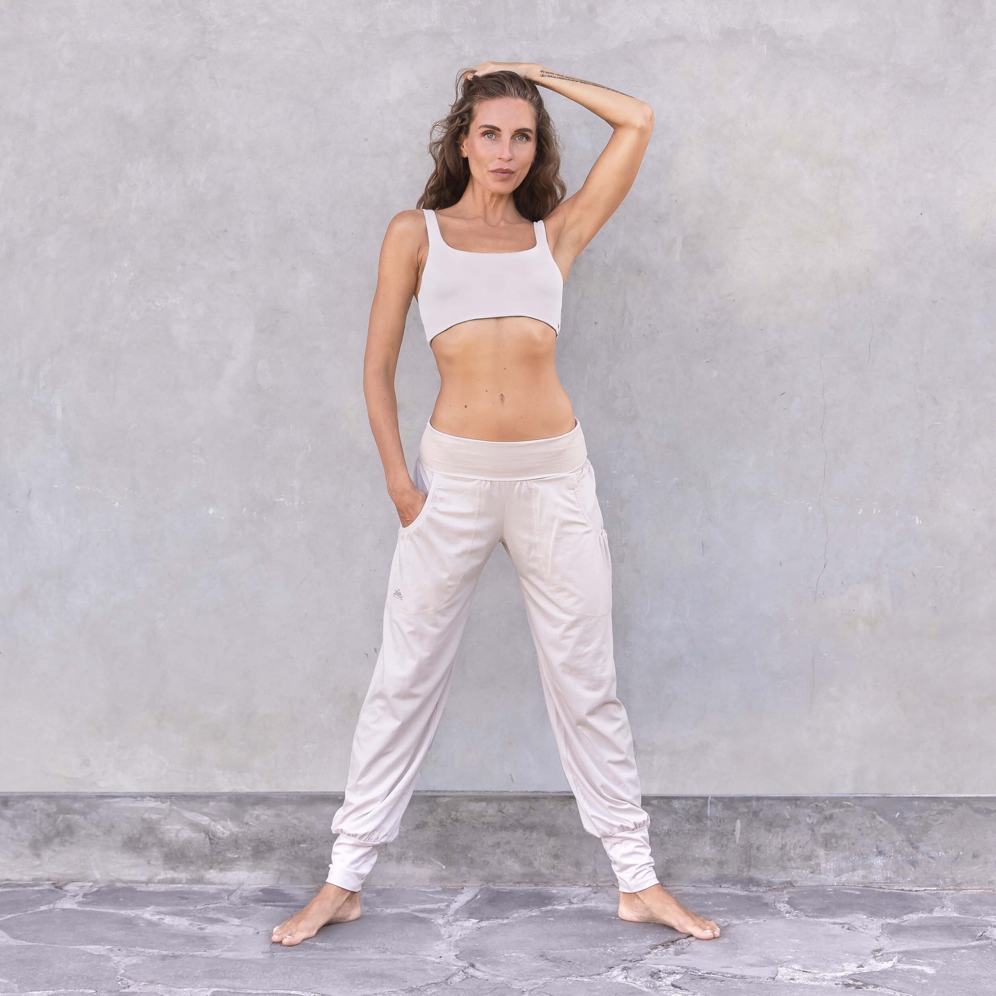 Yoga-Pants Joyce - creme - YOGISHOP