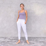 Yoga-Pants Mari bamboo - white - YOGISHOP
