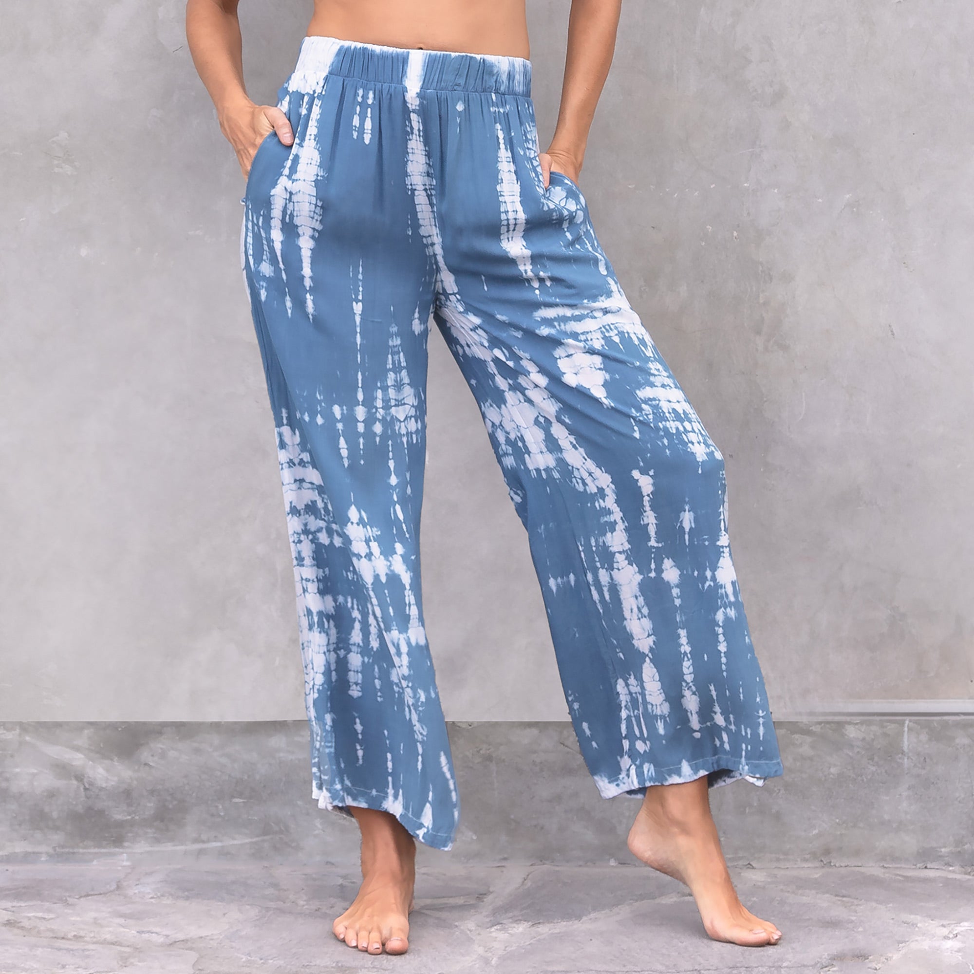 Yoga-Pants Sky - indigo blue