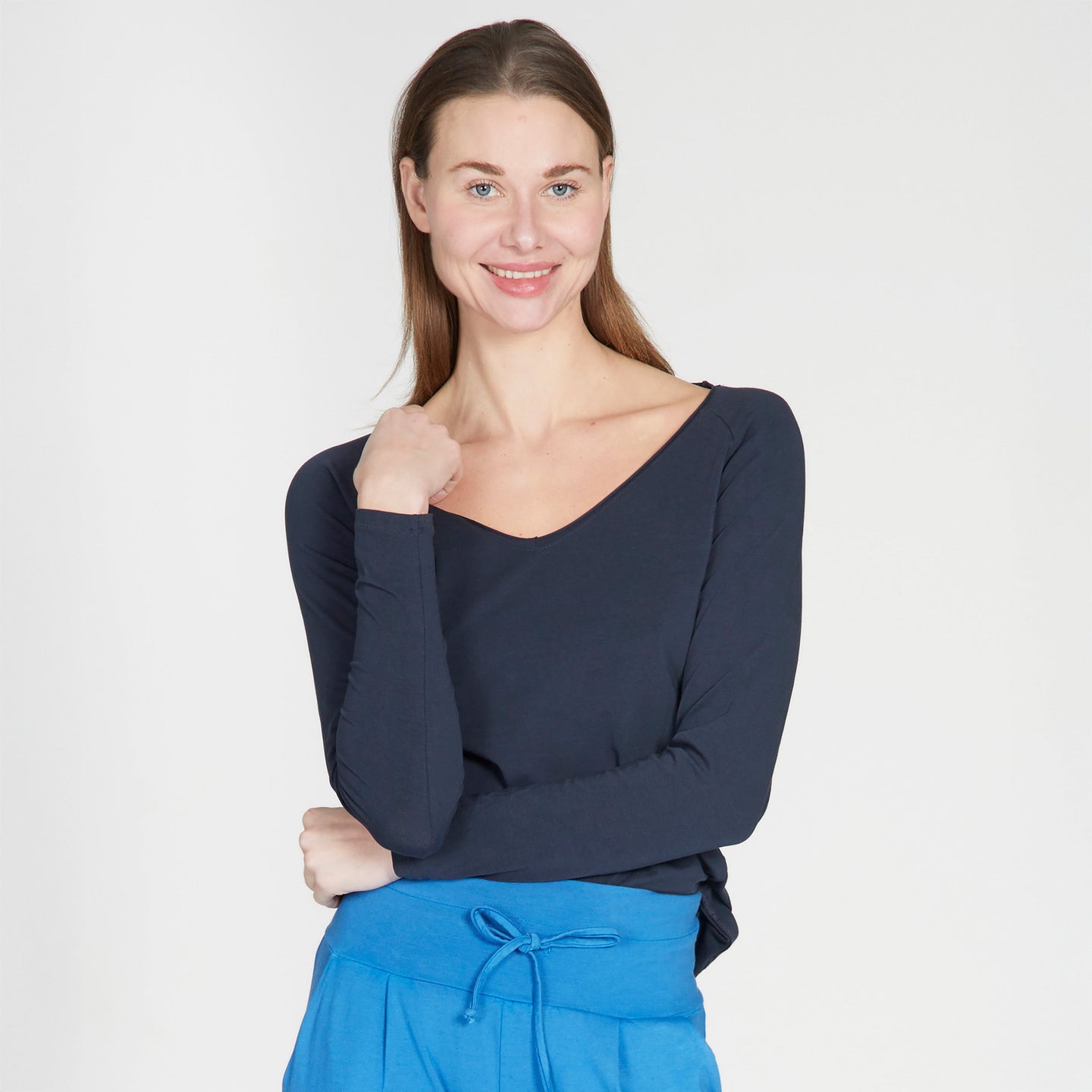 Yoga-Shirt Perfect - antraciet
