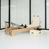 Pilates Reformer Acero "Short Leg" (incluso Sitting Box e Jump Board) - crema