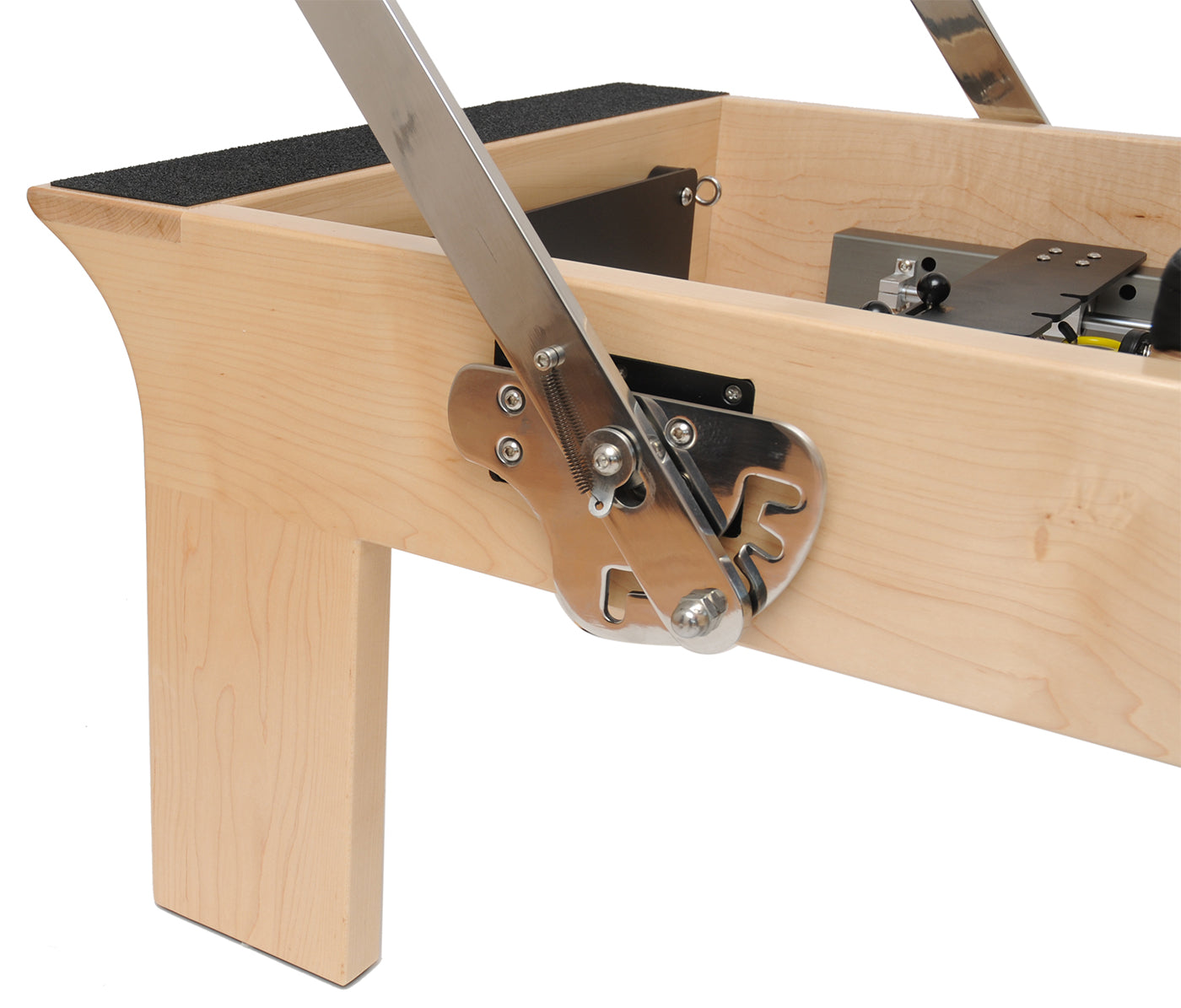 Pilates Reformer Ahorn "Therapeutic Leg" (inkl. Sitting Box und Jump Board) - schwarz - YOGISHOP