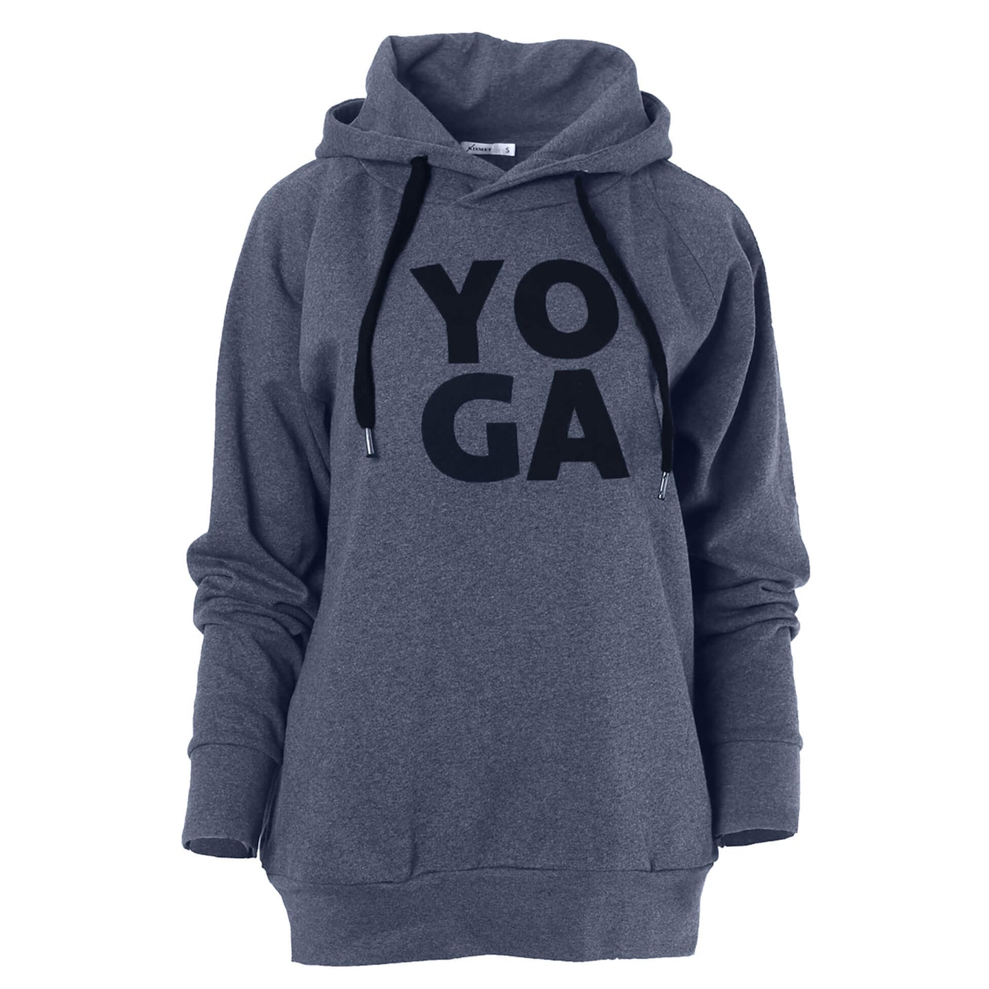Yoga-Hoodie Rudra - blue marl - YOGISHOP