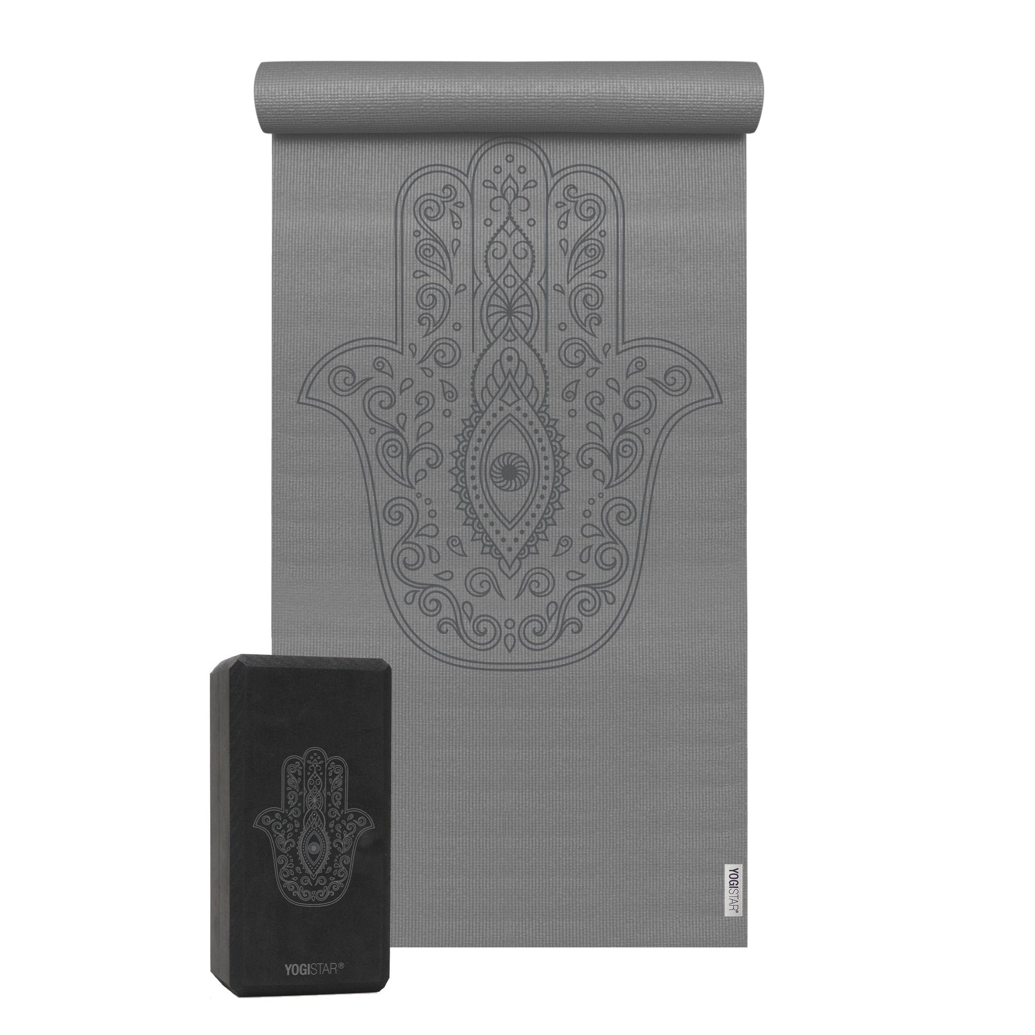 Yoga-Set Starter Edition - hand of fatima (Yogamatte + 1 Yogablock) - YOGISHOP