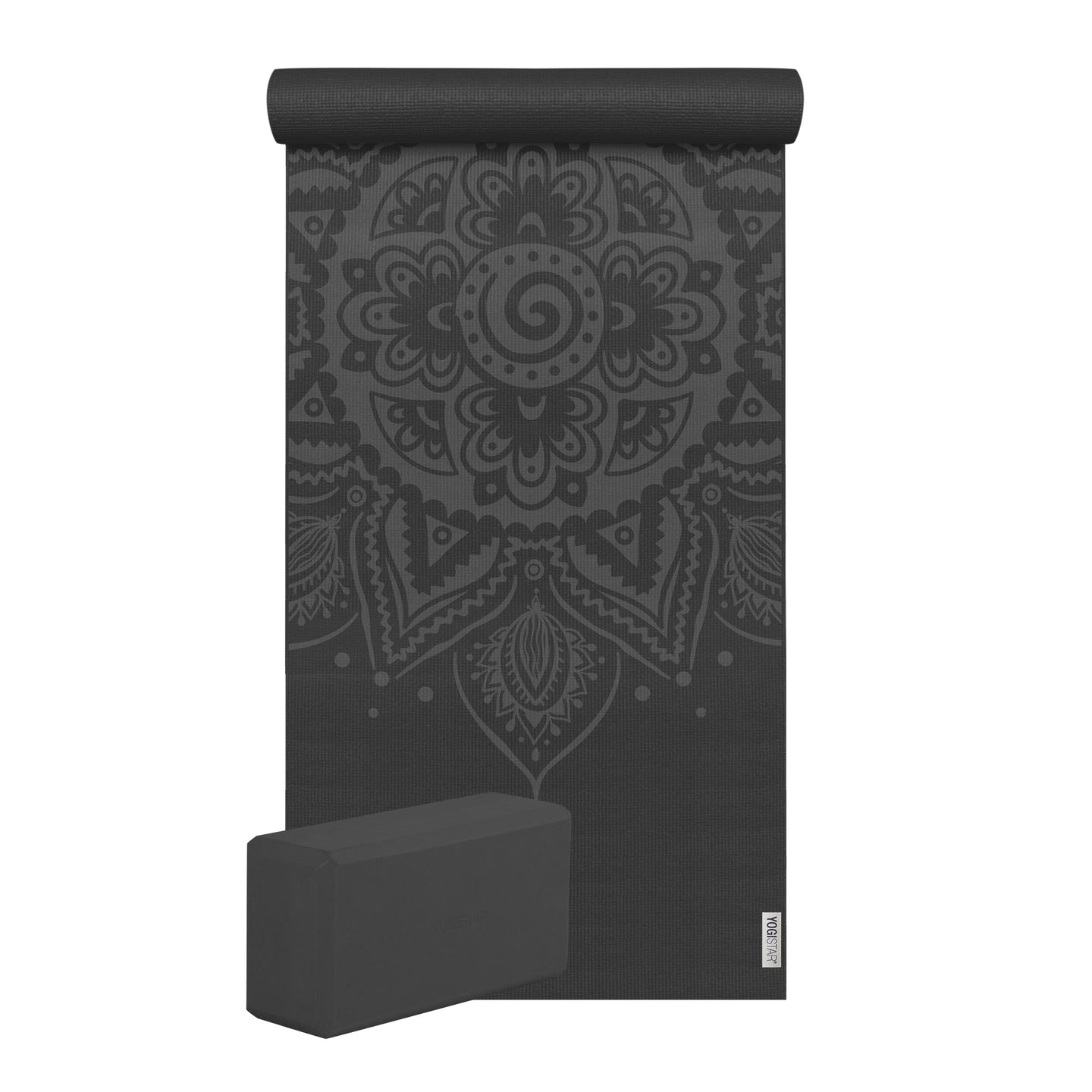 Yoga-Set Starter Edition - spiral mandala (Yogamatte + 1 Yogablock) - YOGISHOP