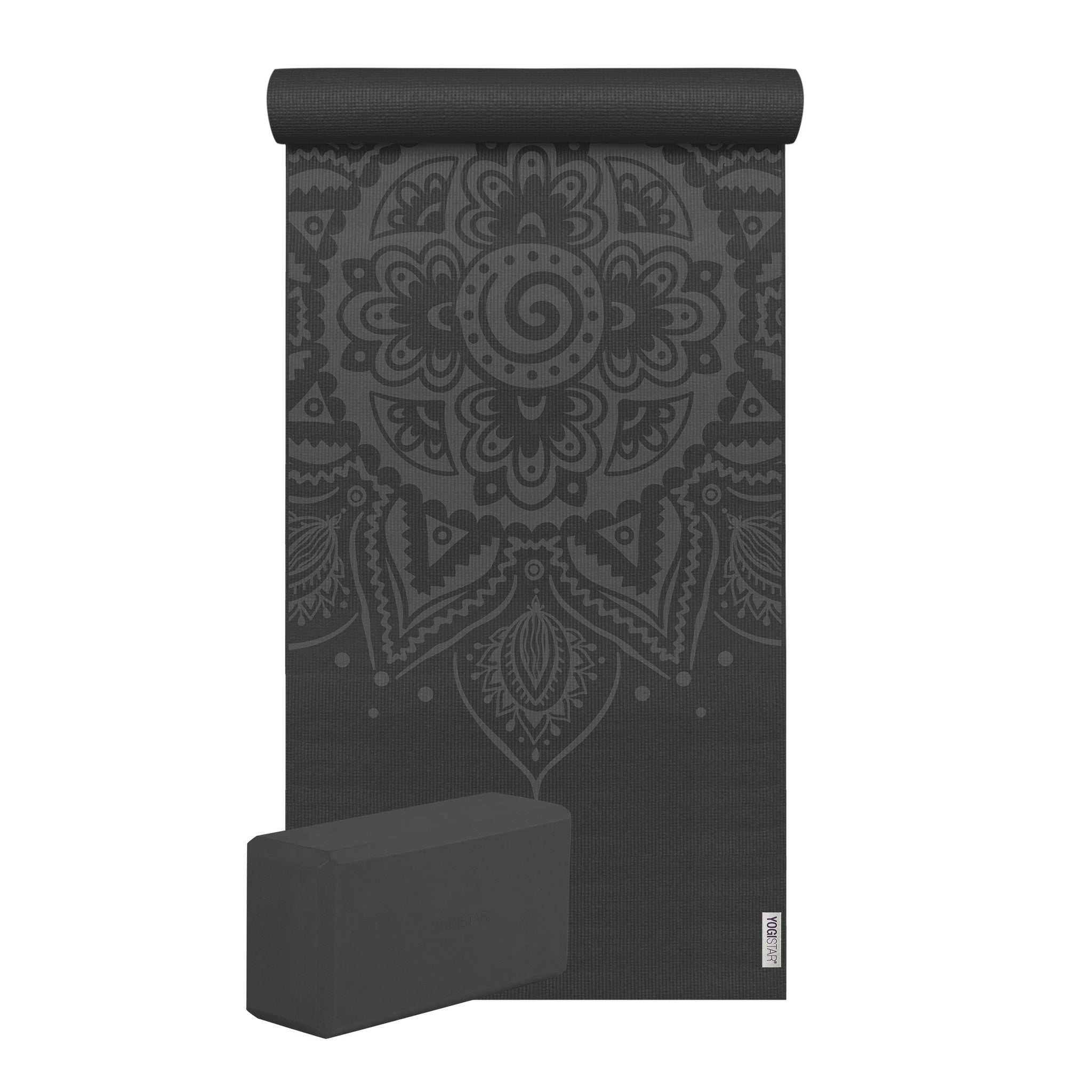 Yoga-Set Starter Edition - spiral mandala (Yogamatte + 1 Yogablock) - YOGISHOP