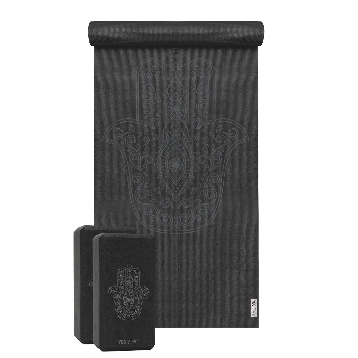 Yoga-Set Starter Edition - hand of fatima (Yogamatte + 2 Yogablöcke)