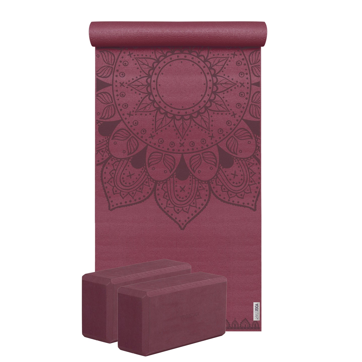 Yoga-Set Starter Edition - harmonic mandala (Yogamatte + 2 Yogablöcke) - YOGISHOP