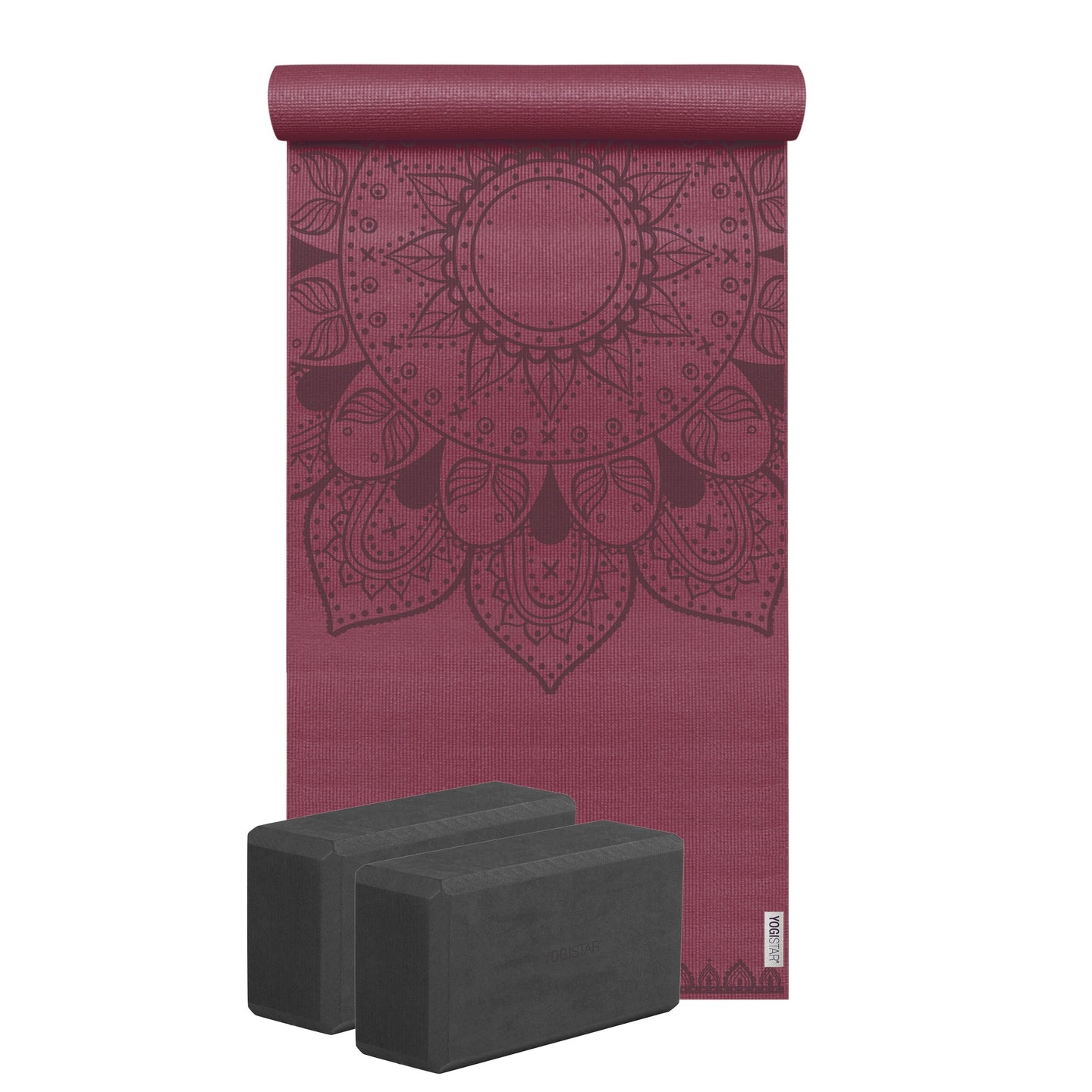 Yoga-Set Starter Edition - harmonic mandala (Yogamatte + 2 Yogablöcke) - YOGISHOP