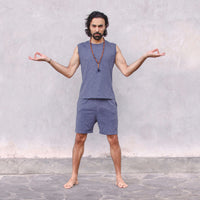 Shorts Axel - nightblue melange - YOGISHOP