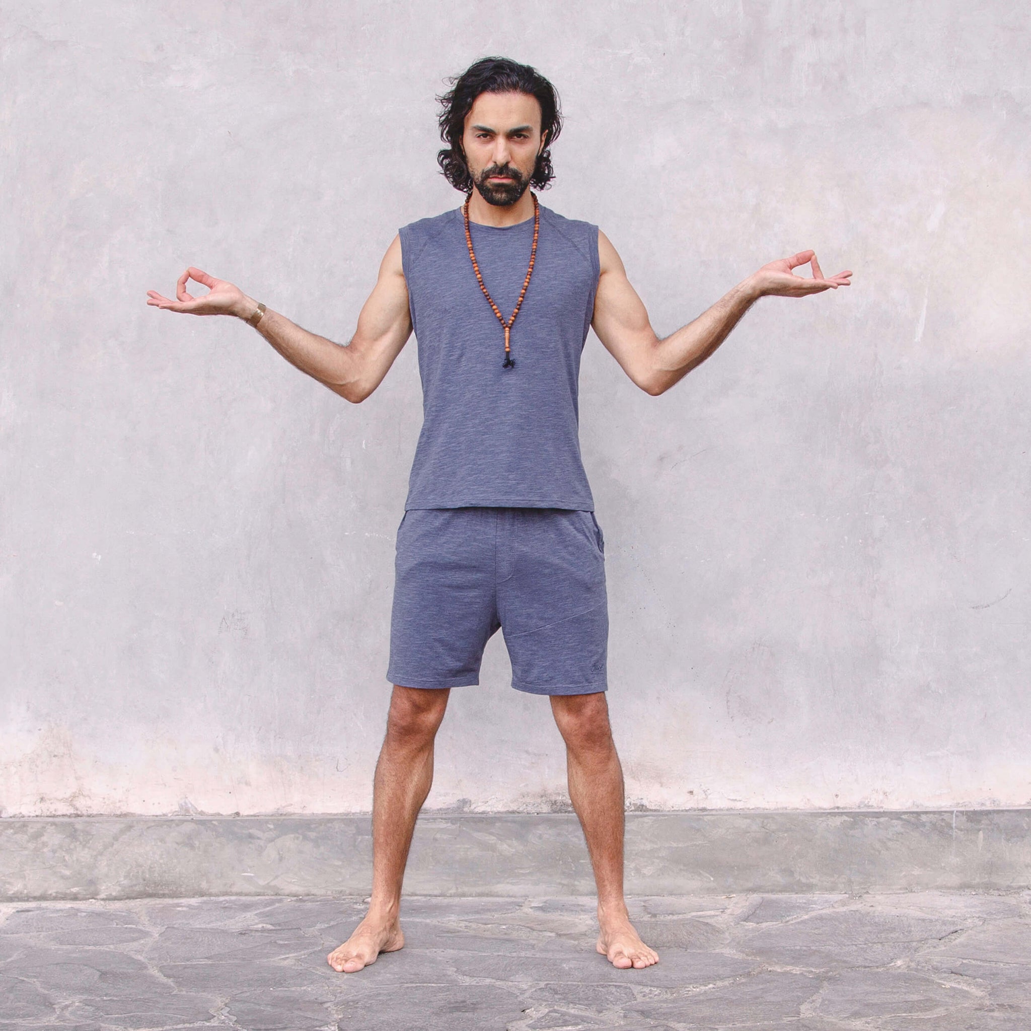 Shorts Axel - nightblue melange - YOGISHOP