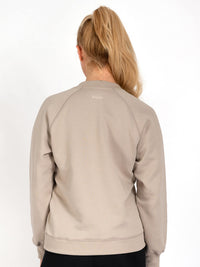 Sweater Bella - Taupe mit Love Peace Yoga - YOGISHOP