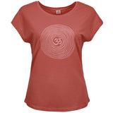 T-Shirt Om tencel - cinnamon