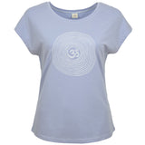 T-Shirt Om tencel - skyblue